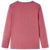 T-shirt enfants &agrave; manches longues rouge fonc&eacute; 140
