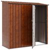 vidaXL Cabanons de jardin Marron 203 x 85,5 x 200 cm M&eacute;tал