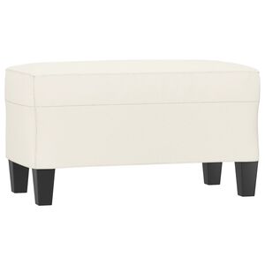 vidaXL Banc Cr&egrave;me 70x35x41 cm Similicuir