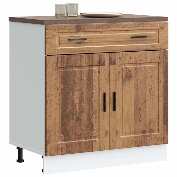 vidaXL Armoire de cuisine Porto vieux bois bois d'ingénierie