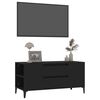 vidaXL Meuble TV Noir 102x44,5x50 cm Bois d'ing&eacute;nierie