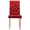 vidaXL Chaises &agrave; manger lot de 6 rouge bordeaux tissu