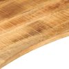 vidaXL Dessus de bureau avec courbe 100x80x2,5 cm manguier massif brut
