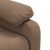 vidaXL Fauteuil de massage Marron Tissu