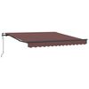 vidaXL Auvent rétractable automatique marron 300x250 cm