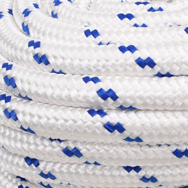 vidaXL Corde de bateau Blanc 20 mm 100 m Polypropyl&egrave;ne