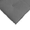 vidaXL Coussin de Dos Gris fonc&eacute; 50 x 45 cm Tissu en microfibre