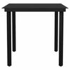 vidaXL Ensemble &agrave; manger jardin coussins 5pcs marron poly rotin verre