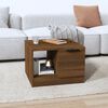 vidaXL Table basse Ch&ecirc;ne marron 50x50x36 cm Bois d'ing&eacute;nierie