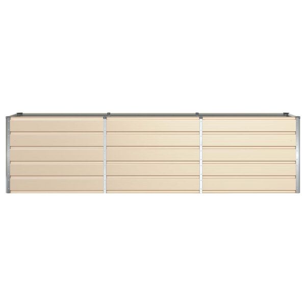 vidaXL Jardini&egrave;re Ivoire 480 x 50 x 45 cm Acier galvanis&eacute;