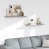 vidaXL &Eacute;tag&egrave;res murales flottantes 2 pcs gris b&eacute;ton 80x23,5x3,8 cm MDF