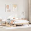 vidaXL Cadre de lit sans matelas 135x190 cm bois de pin massif