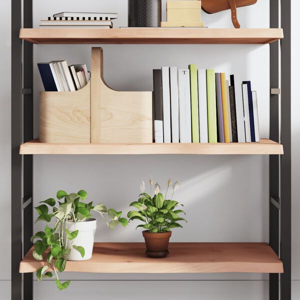 vidaXL &Eacute;tag&egrave;re murale 80x50x(2-4)cm bois de ch&ecirc;ne massif non trait&eacute;