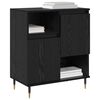 vidaXL Buffets 2 pcs Ch&ecirc;ne noir 120 x 35 x 70 cm Bois d'ing&eacute;nierie