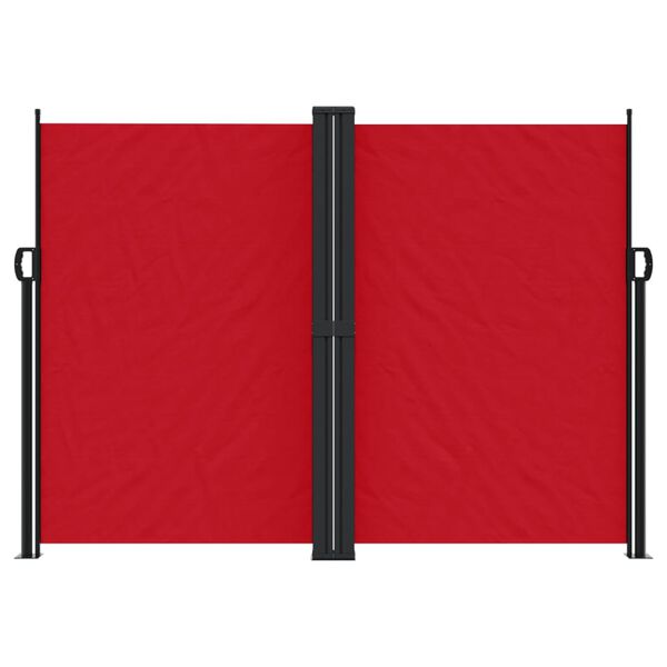 vidaXL Auvent lat&eacute;ral r&eacute;tractable rouge 180x1200 cm