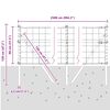 vidaXL Cl&ocirc;ture avec poteau Gris 0,8 x 25 m Acier