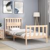 vidaXL Cadre de lit sans matelas 90x200 cm bois de pin massif