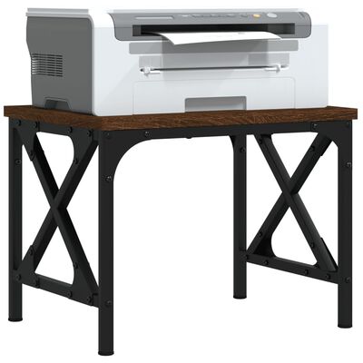 vidaXL Support d'imprimante chêne marron 40x30x31 cm bois d'ingénierie