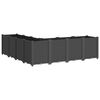 vidaXL Jardini&egrave;re noir 160x160x53 cm polypropyl&egrave;ne