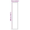 vidaXL Tapis de Cuisine Noir 300 x 60 cm Velours