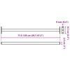 vidaXL Barre de s&eacute;curit&eacute; de fen&ecirc;tre r&eacute;glable Blanc 710 -1200 mm Acier