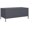 vidaXL Table basse anthracite 101,5x50x43,5 cm acier laminé à froid