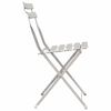 vidaXL Chaise de jardin pliante 2 pcs Beige 42 x 46 x 82cm M&eacute;tal