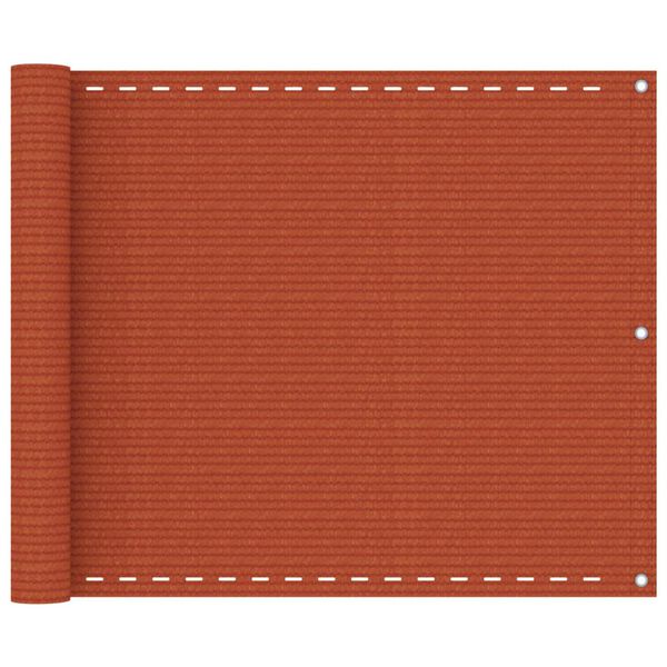 vidaXL &Eacute;cran de balcon Orange 75x300 cm PEHD