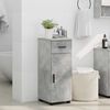 vidaXL Cabinet de salle de bain avec tiroir Gris b&eacute;ton 30 x 35 x 80 cm