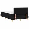 vidaXL Lit &agrave; ressort LED avec matelas avec LED Noir 120 x 190 cm tissu