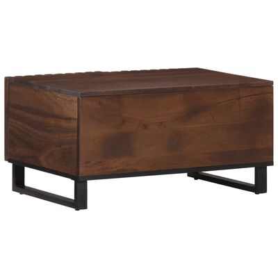 vidaXL Table basse marron 80x51x40 cm bois de massif manguier