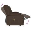 vidaXL Fauteuil inclinable porte-gobelets 3 places marron similicuir