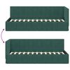 vidaXL Cadre de lit d'angle Vert fonc&eacute; 80 cm x 200 cm Velours