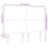 vidaXL T&ecirc;te de lit LED avec t&ecirc;te de lit Vert gris 144 cm Polyester