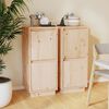 vidaXL Buffets 2 pcs 31,5x34x75 cm Bois massif de pin