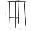 vidaXL Ensemble de bar 3 pcs Similicuir Gris