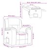 vidaXL Fauteuil de massage inclinable Gris fonc&eacute; Tissu