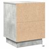 vidaXL Cabinet de chevet 2 pcs Gris b&eacute;ton 39 x 34,5 x 50 cm
