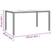 vidaXL Ensemble &agrave; manger de jardin coussins 7pcs Noir R&eacute;sine tress&eacute;e