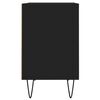 vidaXL Meuble TV noir 69,5 x 30 x 50 cm bois d'ing&eacute;nierie