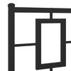 vidaXL Cadre de lit m&eacute;tal sans matelas avec pied de lit noir 160x200cm