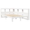 vidaXL Lit biblioth&egrave;que sans matelas blanc 120x200 cm bois pin massif