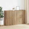 vidaXL Armoire Murale 2 pcs Ch&ecirc;ne artisanal 69,5 x 34 x 90 cm