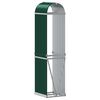 vidaXL Porte-b&ucirc;ches vert 40x45x170 cm acier galvanis&eacute;