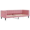 vidaXL Lit de jour avec matelas rose 80x200 cm velours