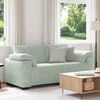 vidaXL Canap&eacute; causeuse gris clair 180x77x82 cm velours