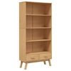 vidaXL Biblioth&egrave;que &agrave; 4 niveaux OLDEN marron bois de pin massif