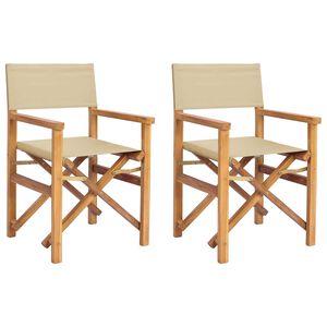 vidaXL Chaise de salle &agrave; manger Marron et beige 56 x 54 x 87 cm