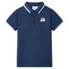 Polo pour enfants bleu fonc&eacute; 116