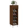 vidaXL Meuble &agrave; chaussures ch&ecirc;ne marron 30x35x105 cm bois d'ing&eacute;nierie